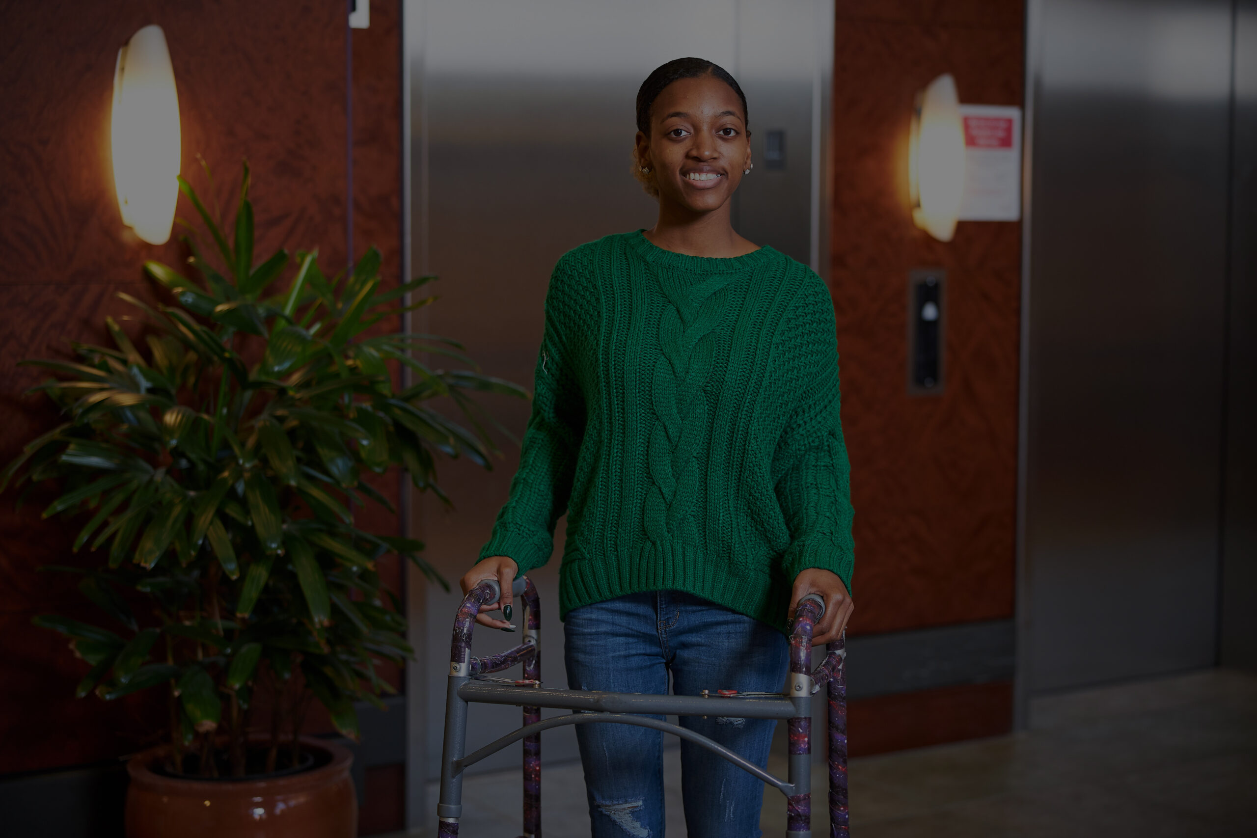 Monique Jones, inpatient spinal cord injury rehabilitation patient 