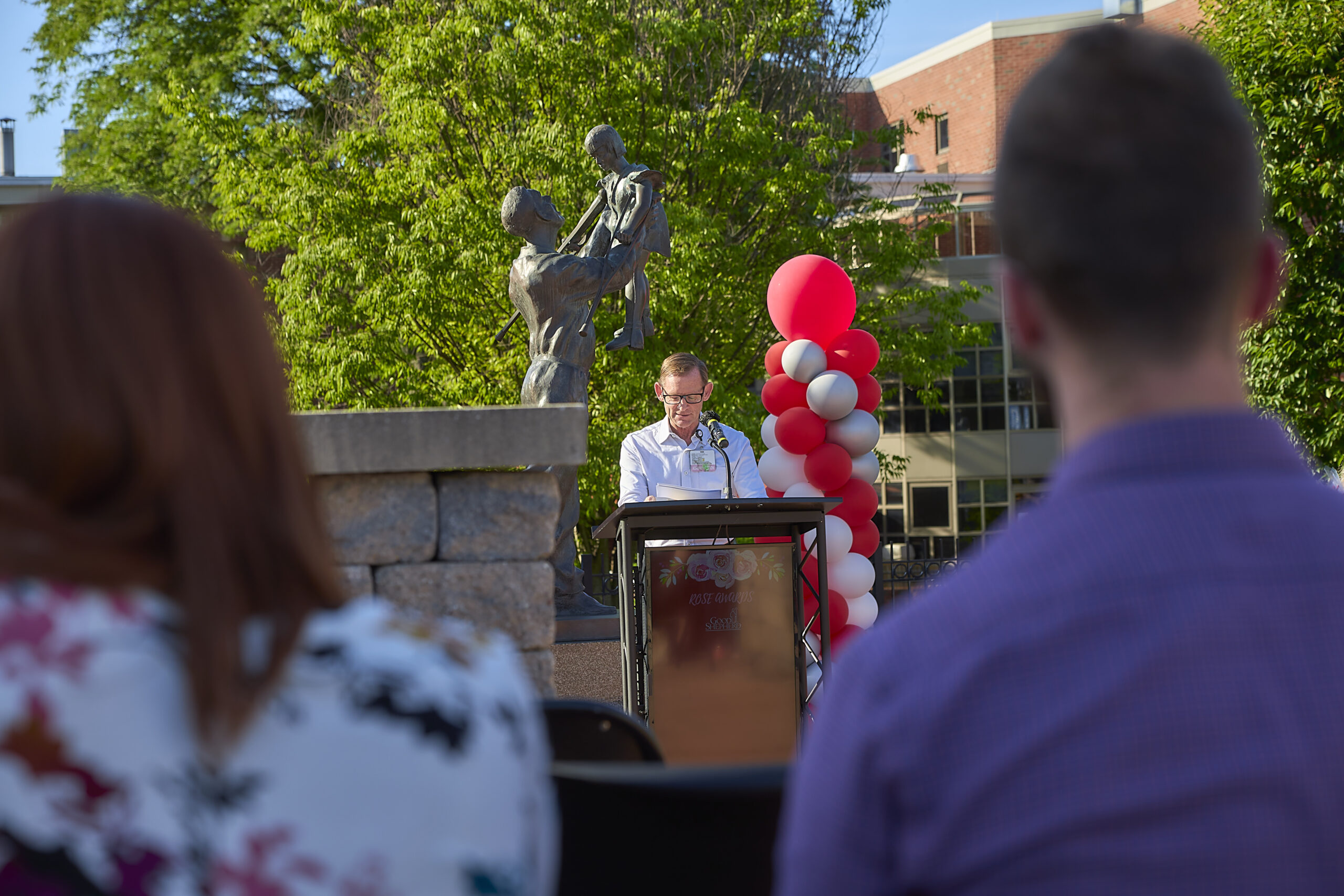 Good Shepherd Rehabilitation Network President & CEO Michael Spigel speaks at the 2022 ROSE Awards in South Allentown